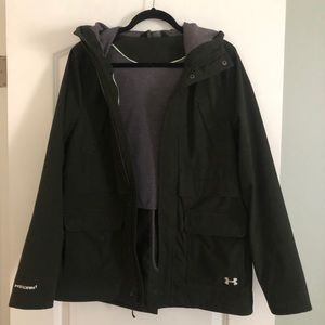 Under Armoir hooded utility jacket